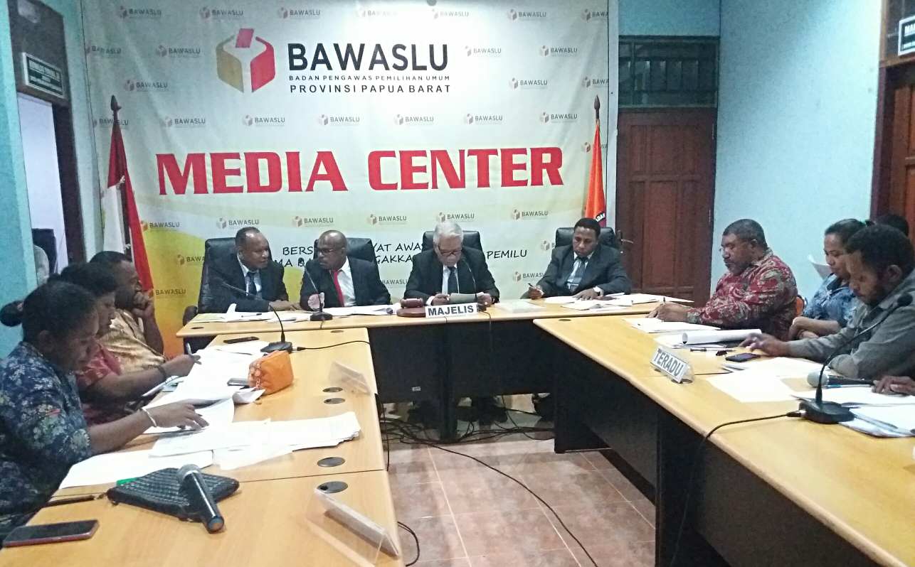 Sidang di Bawaslu Papua Barat Berjalan Aman dan Lancar