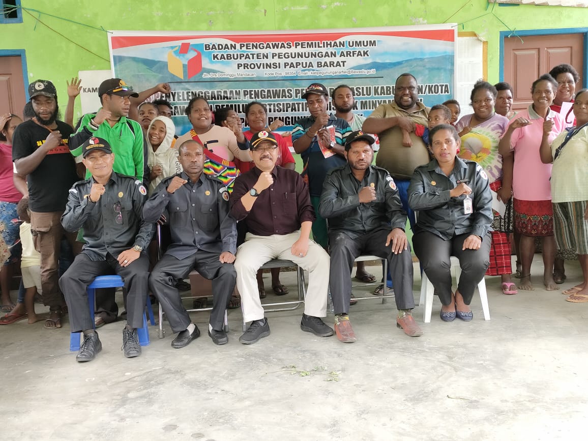SOSIALISASI TEKNIS PENGAWASAN PEMILU PARTISIPATIF BAWASLU KABUPATEN PEGUNUNGAN ARFAK