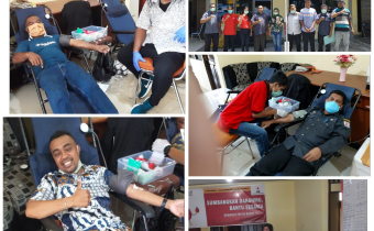 Memperingati HUT Bawaslu ke-12, Bawaslu Provinsi Papua Barat melakukan aksi Donor Darah