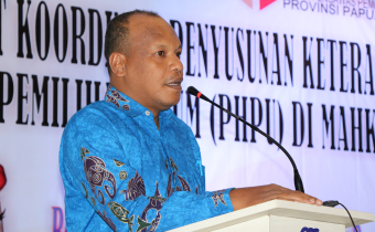 Ketua Bawaslu Papua Barat Buka Rakor PHPU di Kota Sorong