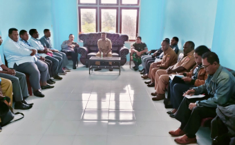 Rapat Stakeholder Dengan Bupati, KPU dan Forkopimda Kabupaten Pegaf Dalam Rangkah Pembenahan DPT Berkelanjutan Di Kabupaten Pegunungan Arfak.